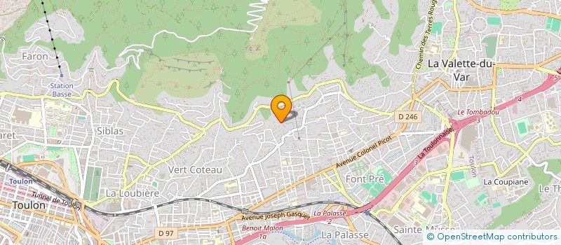 localisation de l'entreprise MONSIEUR ROMAIN PETAIN  TOULON