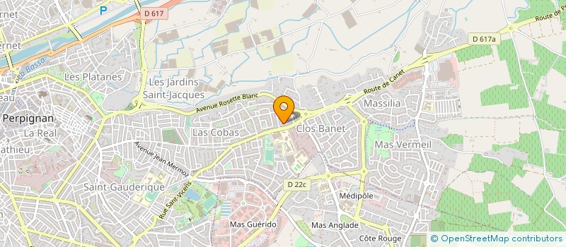 localisation de l'entreprise MONSIEUR ROMAIN PETIOT  PERPIGNAN