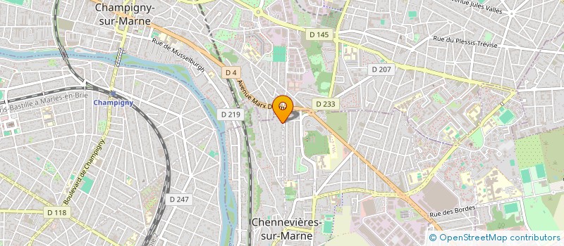 localisation de l'entreprise MONSIEUR ROMAIN PETIT à CHENNEVIERES-SUR-MARNE