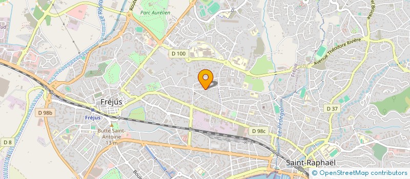 localisation de l'entreprise MONSIEUR ROMAIN PETIT à FREJUS