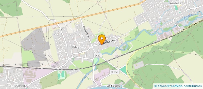 localisation de l'entreprise MONSIEUR ROMAIN PETIT  PITRES