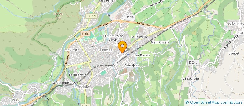 localisation de l'entreprise MONSIEUR ROMAIN PETIT à PRADES