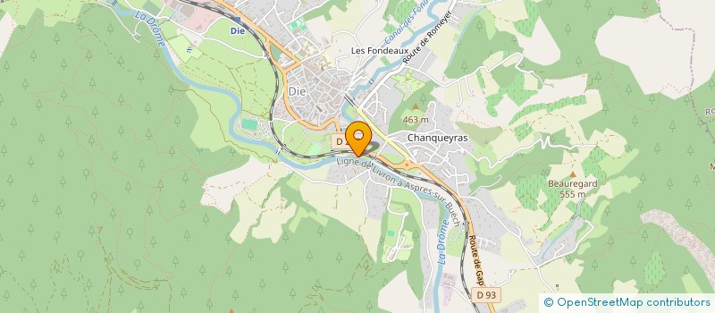 localisation de l'entreprise MONSIEUR ROMAIN PEURIERE à DIE