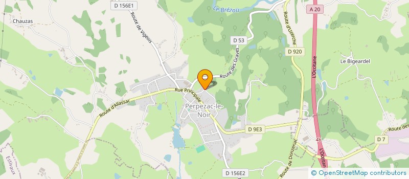 localisation de l'entreprise MONSIEUR ROMAIN PEYRAT  SAINT-JUST-LE-MARTEL