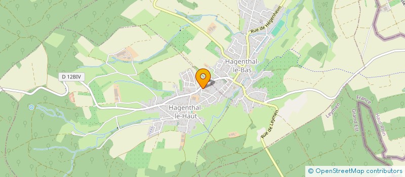 localisation de l'entreprise MONSIEUR ROMAIN PFENDLER  HAGENTHAL-LE-HAUT