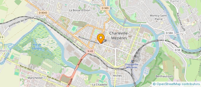 localisation de l'entreprise MONSIEUR ROMAIN PIERRE  CHARLEVILLE-MEZIERES