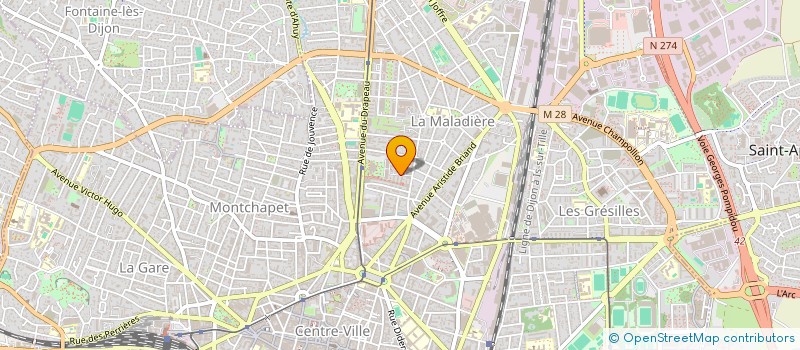 localisation de l'entreprise MONSIEUR ROMAIN PIGNET à DIJON