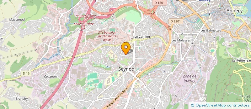 localisation de l'entreprise MONSIEUR ROMAIN PILLARD à ANNECY