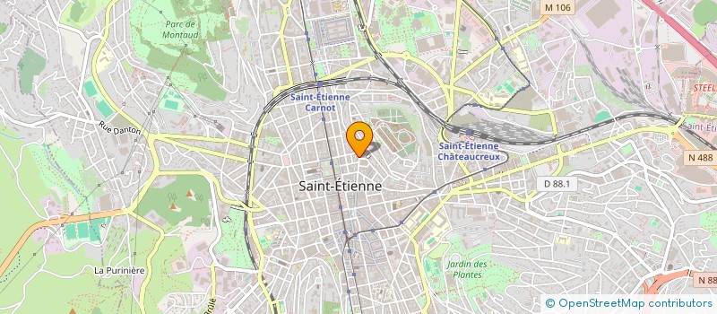 localisation de l'entreprise MONSIEUR ROMAIN PILLON  SAINT-ETIENNE