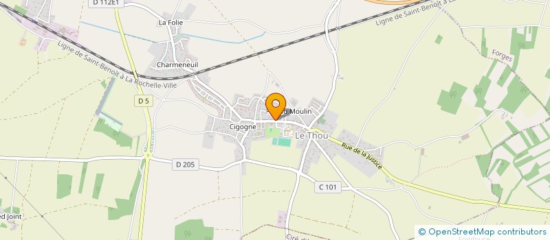 localisation de l'entreprise MONSIEUR ROMAIN PINSON  CIRE-D'AUNIS