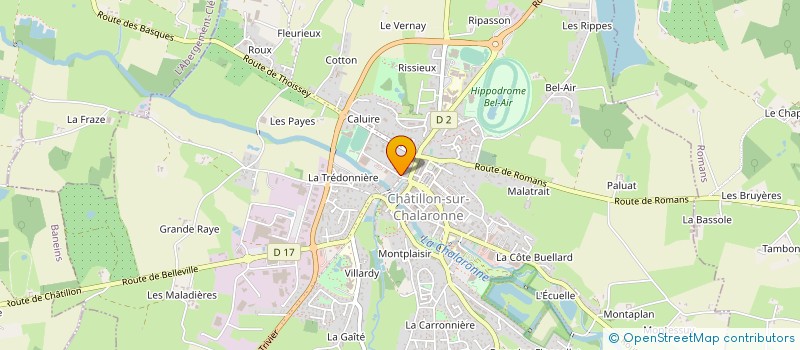 localisation de l'entreprise MONSIEUR ROMAIN PIROLLET à CHATILLON-SUR-CHALARONNE