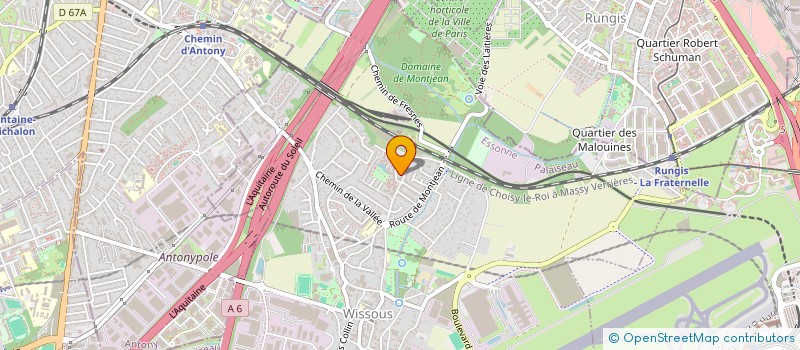 localisation de l'entreprise MONSIEUR ROMAIN PISTIAUX  WISSOUS