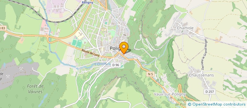 localisation de l'entreprise MONSIEUR ROMAIN POCHIER à POLIGNY