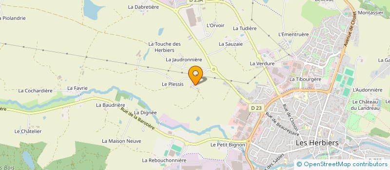 localisation de l'entreprise MONSIEUR ROMAIN POHARDY à LES HERBIERS