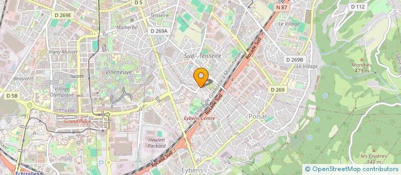 localisation de l'entreprise MONSIEUR ROMAIN POLETTO  EYBENS