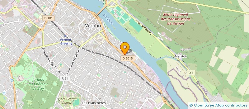 localisation de l'entreprise MONSIEUR ROMAIN POMMIER  VERNON