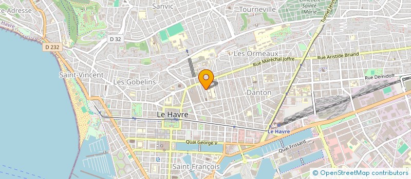 localisation de l'entreprise MONSIEUR ROMAIN PONSOT à LE HAVRE