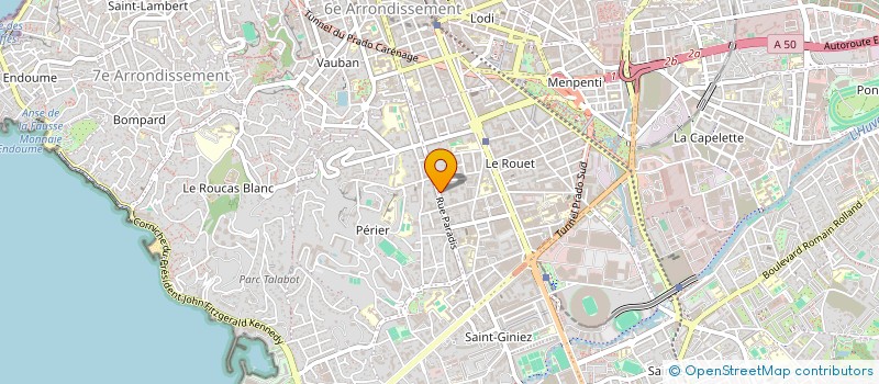 localisation de l'entreprise MONSIEUR ROMAIN PORCHE à MARSEILLE