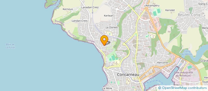 localisation de l'entreprise MONSIEUR ROMAIN PORTAIL à CONCARNEAU