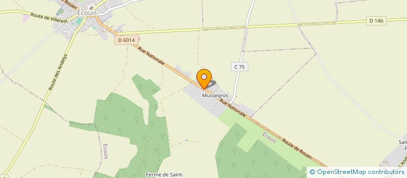 localisation de l'entreprise MONSIEUR ROMAIN PORTIER à ECOUIS
