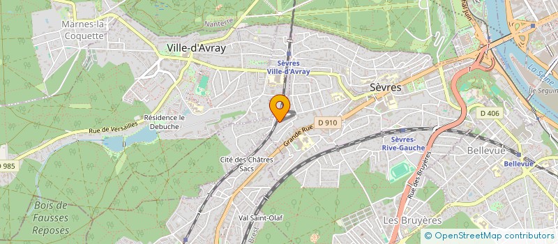 localisation de l'entreprise MONSIEUR ROMAIN POSTEL-VINAY à SEVRES