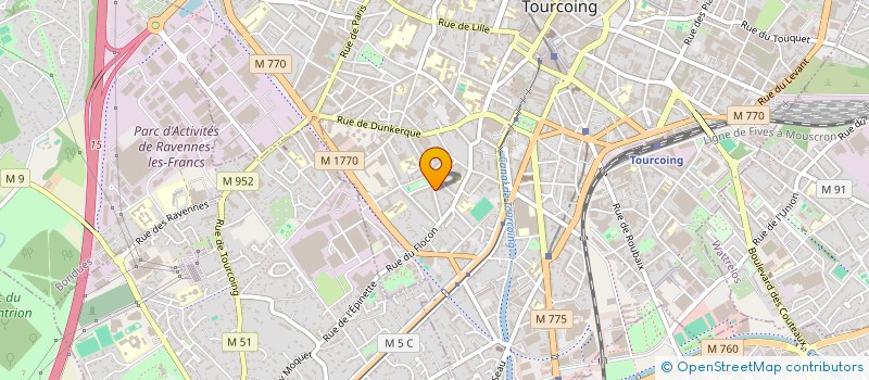 localisation de l'entreprise MONSIEUR ROMAIN POTTIER  TOURCOING