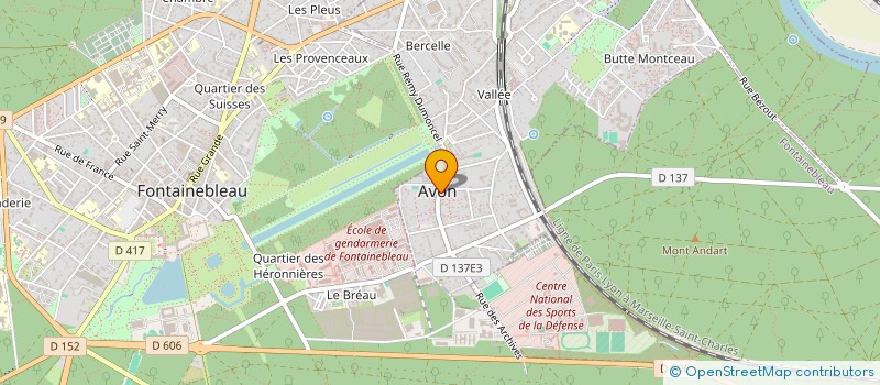 localisation de l'entreprise MONSIEUR ROMAIN POUPARD  AVON