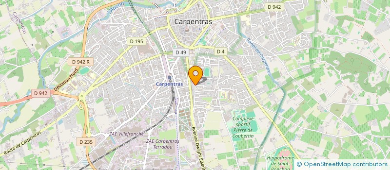 localisation de l'entreprise MONSIEUR ROMAIN PRADINES  CARPENTRAS