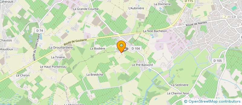 localisation de l'entreprise MONSIEUR ROMAIN PRAIN à LE LOROUX-BOTTEREAU
