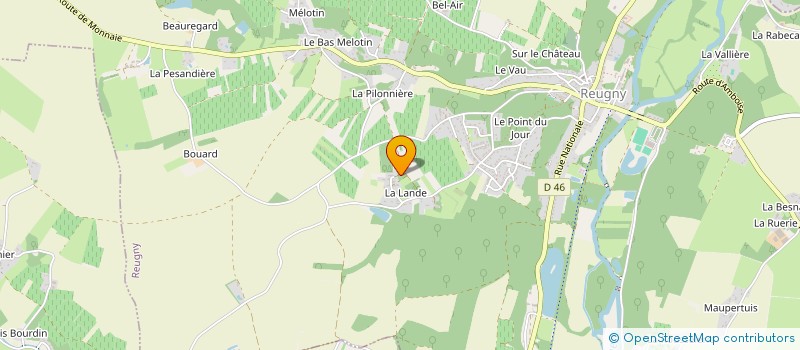 localisation de l'entreprise MONSIEUR ROMAIN PRAT  REUGNY