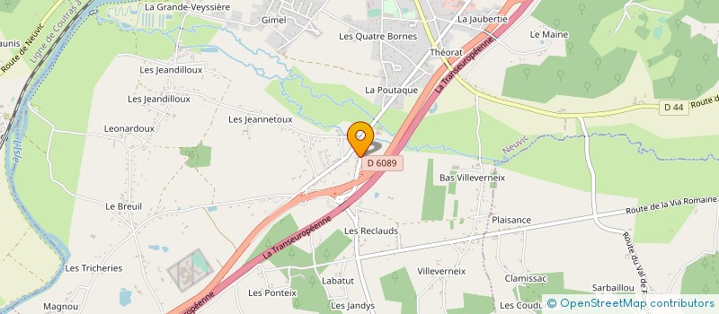 localisation de l'entreprise MONSIEUR ROMAIN PRIOSET à NEUVIC