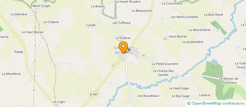 localisation de l'entreprise MONSIEUR ROMAIN PRORIOL à SAINT-JOUIN-DE-BLAVOU