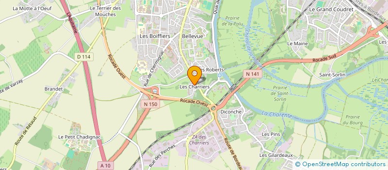 localisation de l'entreprise MONSIEUR ROMAIN PROUST  SAINTES