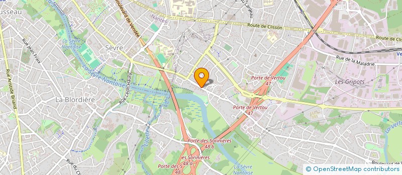 localisation de l'entreprise MONSIEUR ROMAIN PRUNEAU  VERTOU