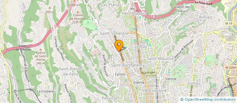 localisation de l'entreprise MONSIEUR ROMAIN PRUVOT  NICE