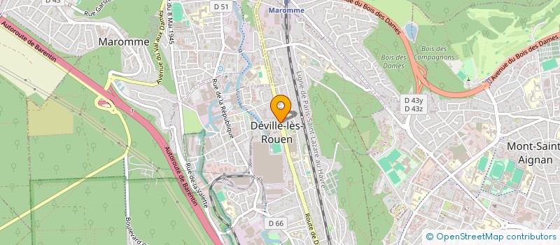 localisation de l'entreprise MONSIEUR ROMAIN QUATREMARES  DEVILLE-LES-ROUEN