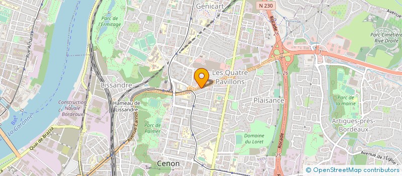 localisation de l'entreprise MONSIEUR ROMAIN QUERE  CENON