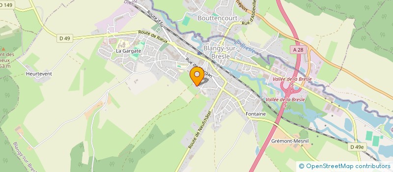 localisation de l'entreprise MONSIEUR ROMAIN QUERTEMPS  BLANGY-SUR-BRESLE