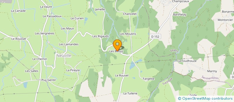 localisation de l'entreprise MONSIEUR ROMAIN RABAUD  EGLISENEUVE-PRES-BILLOM