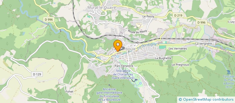 localisation de l'entreprise MONSIEUR ROMAIN RABETTE  LA BOURBOULE