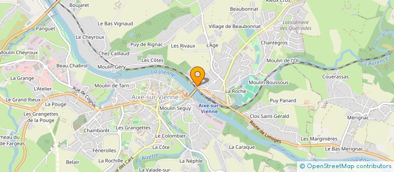 localisation de l'entreprise MONSIEUR ROMAIN RABIER à AIXE-SUR-VIENNE