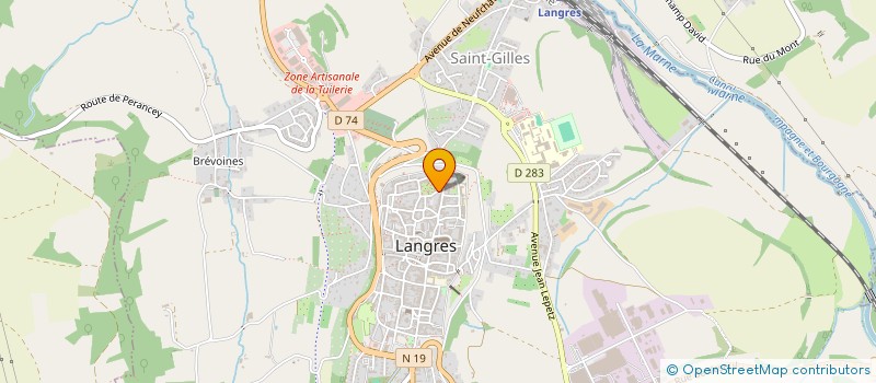 localisation de l'entreprise MONSIEUR ROMAIN RACINE à LANGRES