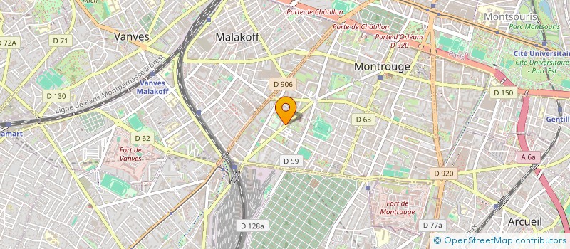 localisation de l'entreprise MONSIEUR ROMAIN RANNOU  MONTROUGE