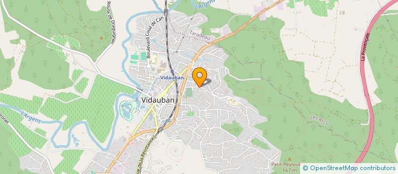 localisation de l'entreprise MONSIEUR ROMAIN RAVERA  VIDAUBAN