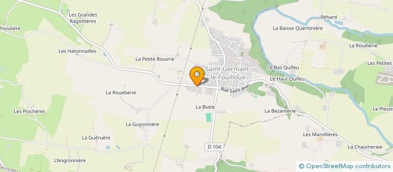 localisation de l'entreprise MONSIEUR ROMAIN REAUTE  SAINT-GERMAIN-LE-FOUILLOUX