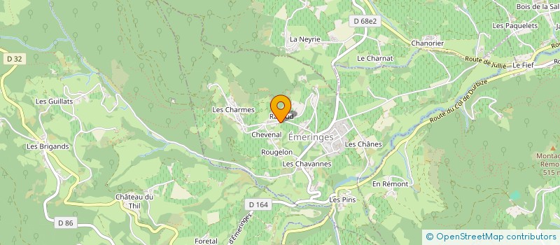 localisation de l'entreprise MONSIEUR ROMAIN REBE  EMERINGES