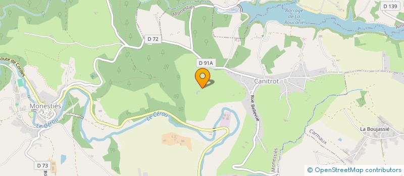 localisation de l'entreprise MONSIEUR ROMAIN REDOULEZ  MONESTIES