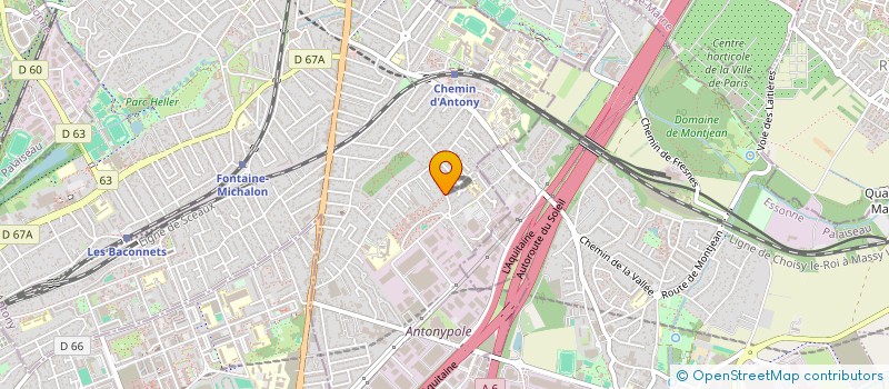 localisation de l'entreprise MONSIEUR ROMAIN REGNIER à ANTONY