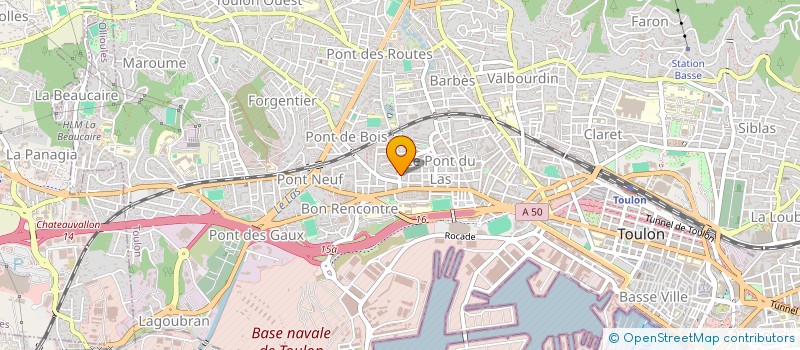 localisation de l'entreprise MONSIEUR ROMAIN REGNIER  TOULON