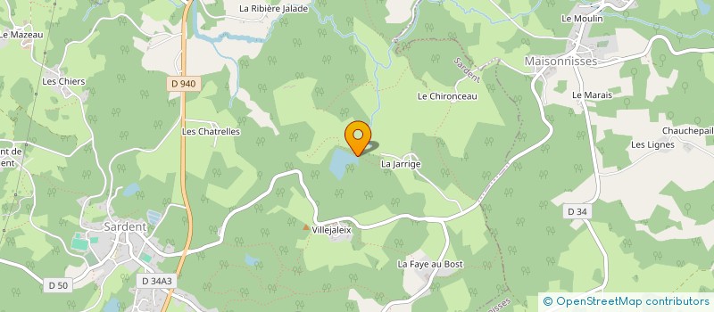 localisation de l'entreprise MONSIEUR ROMAIN REIGNIER  SARDENT